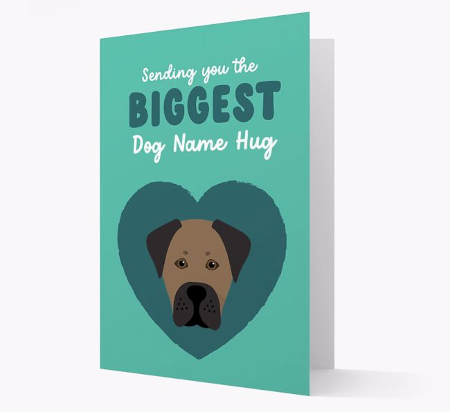 Biggest Hug: Personalised {breedFullName} Card